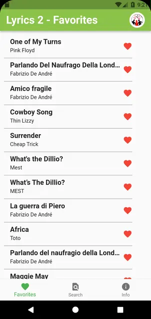Screenshot 1 von Lyrics 2