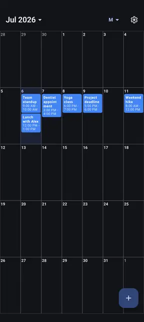 Screenshot 1 von MA Calendar