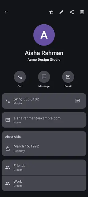 Screenshot 2 of MA Contacts
