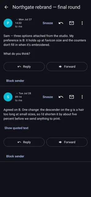 Screenshot 2 of MA Email