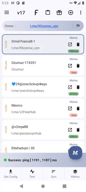 Screenshot 1 of MahsaNG