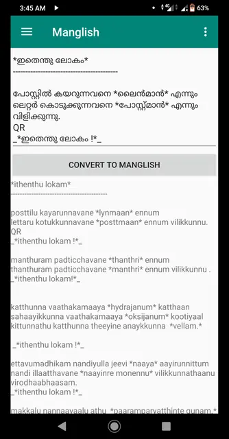 Screenshot 3 von Manglish