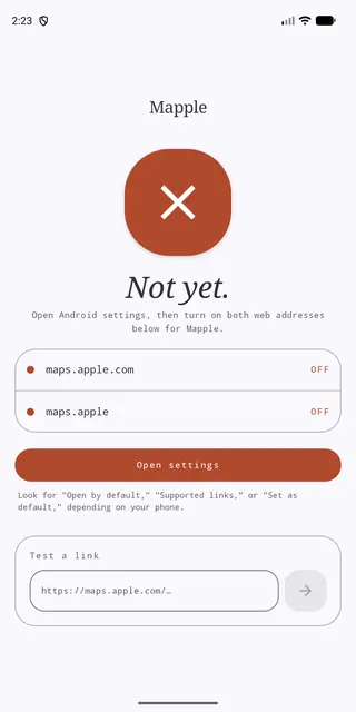 Screenshot 1 von Mapple: Redirect Apple Maps