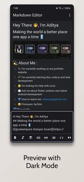Screenshot 2 of Markdown Editor