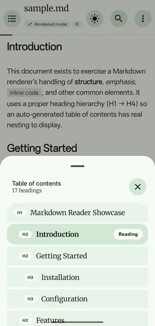 Screenshot 3 of MarkReader - Markdown Reader
