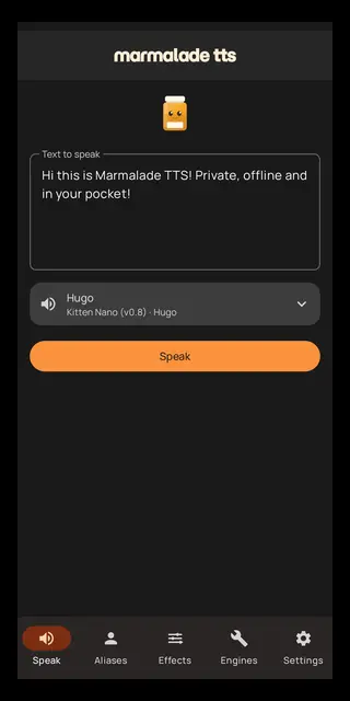 Screenshot 2 of Marmalade TTS