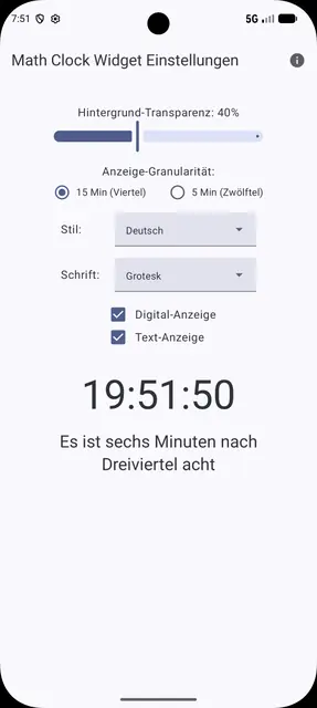 Screenshot 2 of Math Clock
