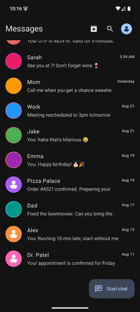 Screenshot 2 of Messages