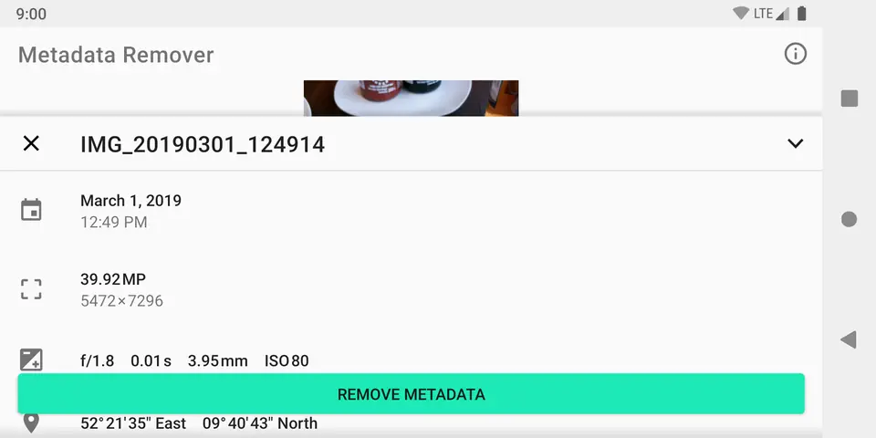 Screenshot 4 of Metadata Remover