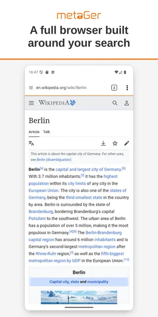 Screenshot 4 von MetaGer: Search & Browser