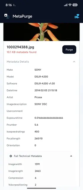 Screenshot 2 von MetaPurge