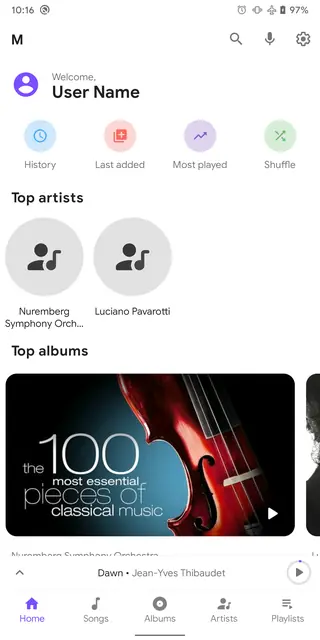 Screenshot 2 von Metro - A music player for Android