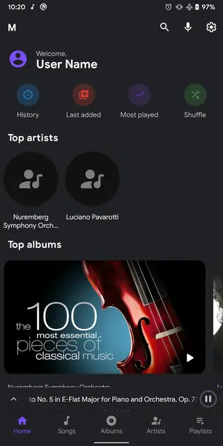 Screenshot 4 von Metro - A music player for Android