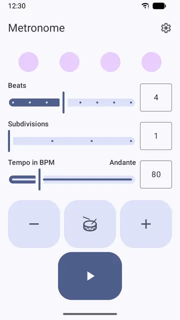 Screenshot 1 of Metronome