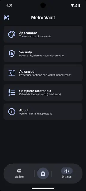 Screenshot 4 of MetroVault