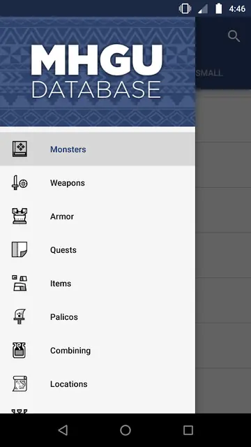Screenshot 1 of MHGU Database