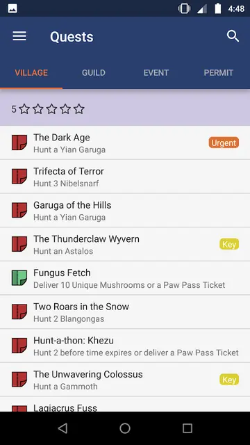 Screenshot 3 of MHGU Database
