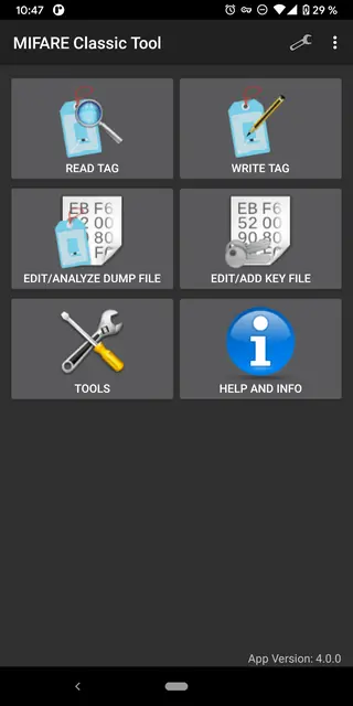Screenshot 1 von MIFARE Classic Tool