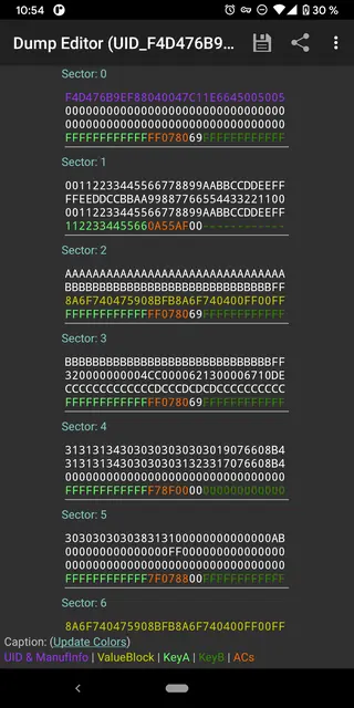 Screenshot 2 von MIFARE Classic Tool