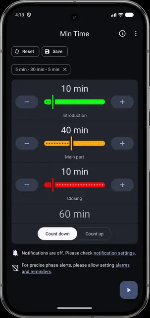 Screenshot 1 von Min Time