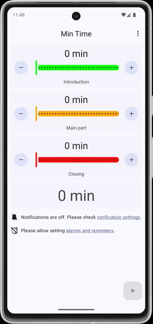 Screenshot 2 von Min Time