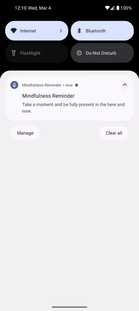 Screenshot 1 von Mindfulness Reminder