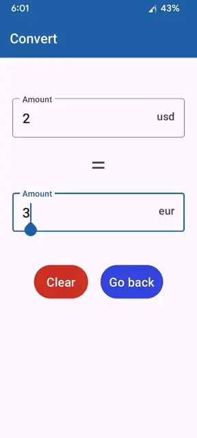 Screenshot 1 von Minimal Currency Converter