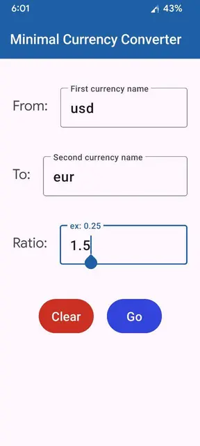 Screenshot 2 von Minimal Currency Converter