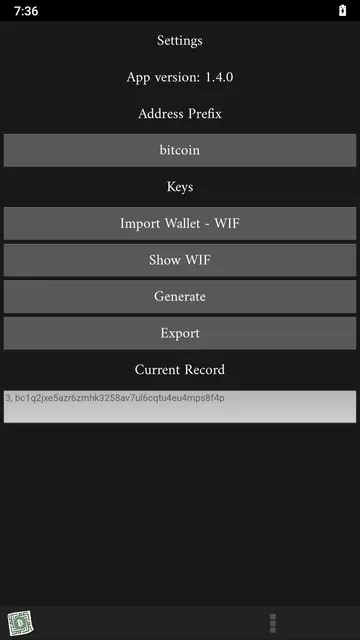 Screenshot 2 von Mobile Paper Wallet