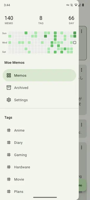 Screenshot 1 of MoeMemos