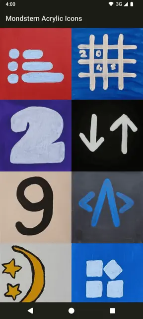 Screenshot 1 of Mondstern Acrylic Icons