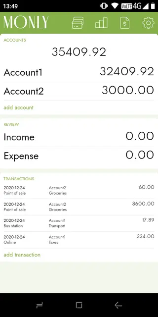 Screenshot 1 von Monly