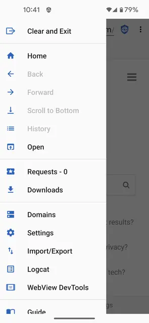 Screenshot 3 of monocles browser