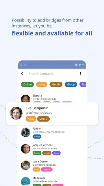 Screenshot 2 of monocles chat