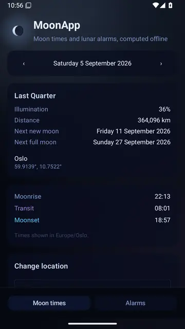 Screenshot 1 of MoonApp