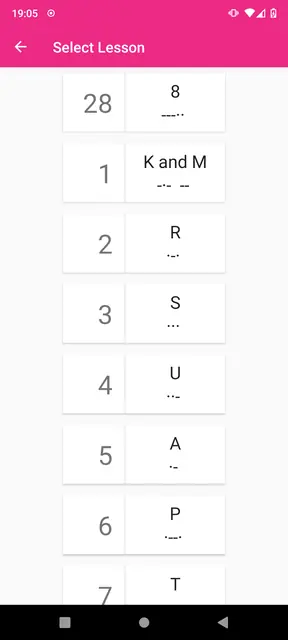 Screenshot 2 of Morse Trainer