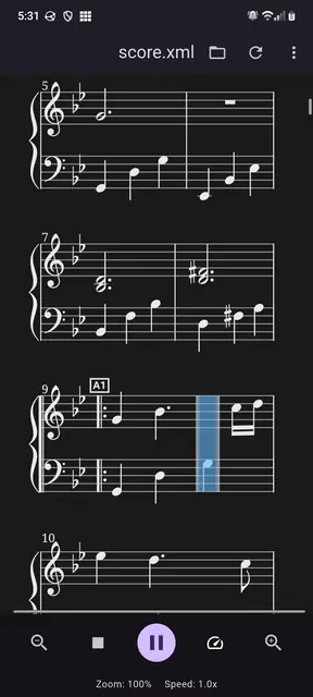 Screenshot 2 von Musicore