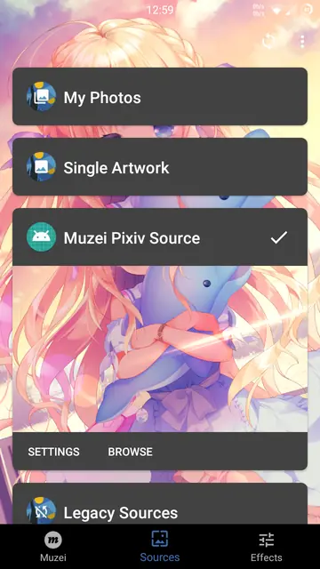 Screenshot 2 of Muzei Pixiv Source