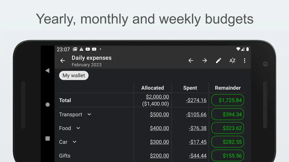 Screenshot 1 of My Expenses