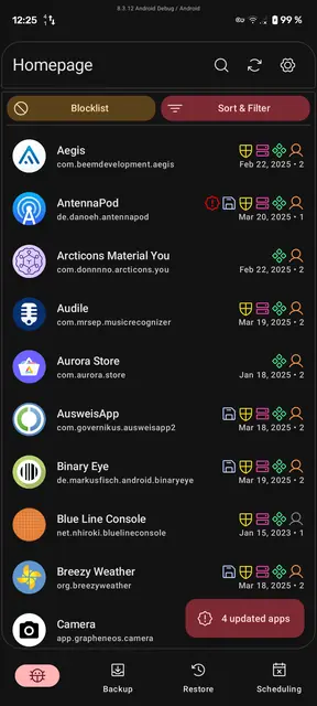 Screenshot 1 von Neo Backup