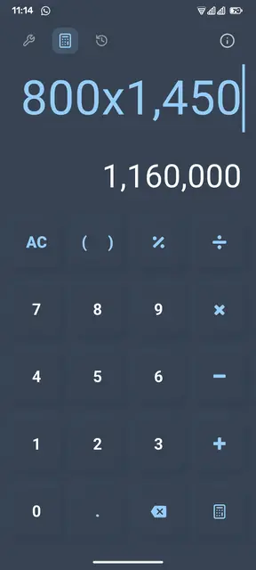 Screenshot 1 of Neumorphic Calculator