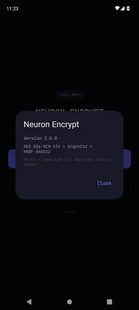 Screenshot 4 von Neuron Encrypt
