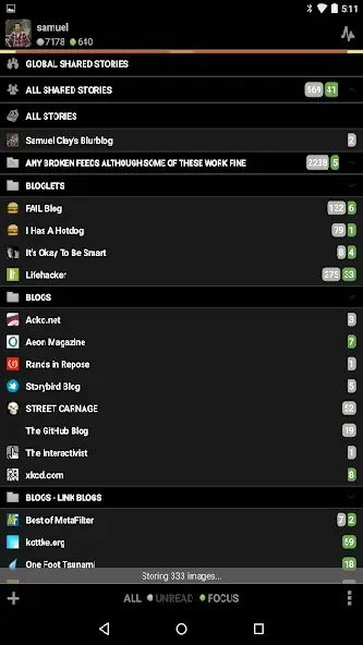 Screenshot 2 of NewsBlur - News reader