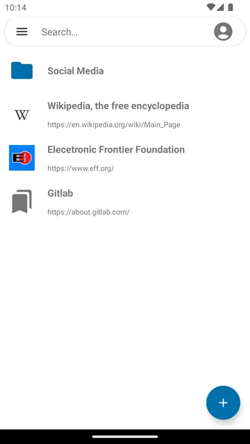 Screenshot 3 von Nextcloud Bookmarks
