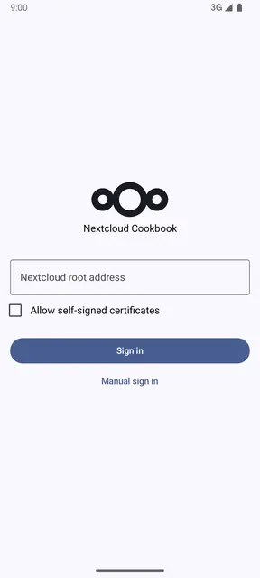 Screenshot 1 of Nextcloud Cookbook