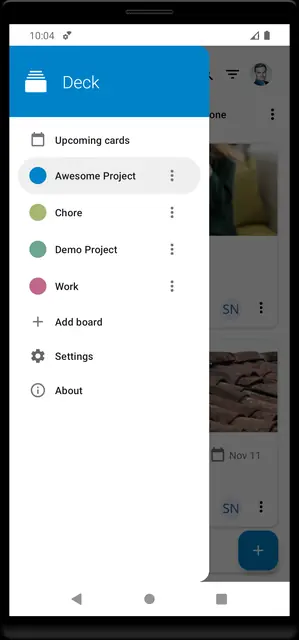 Screenshot 1 von Nextcloud Deck