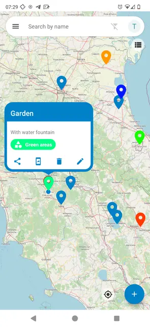 Screenshot 2 of Nextcloud Maps Geobookmarks