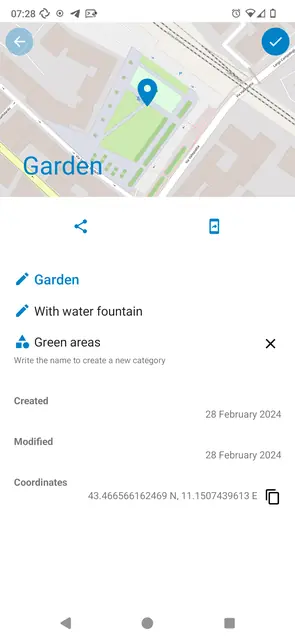Screenshot 3 of Nextcloud Maps Geobookmarks