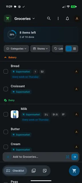 Screenshot 1 von Nextcloud Pantry