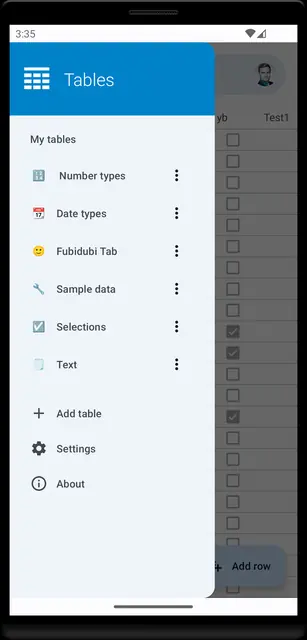 Screenshot 1 von Nextcloud Tables